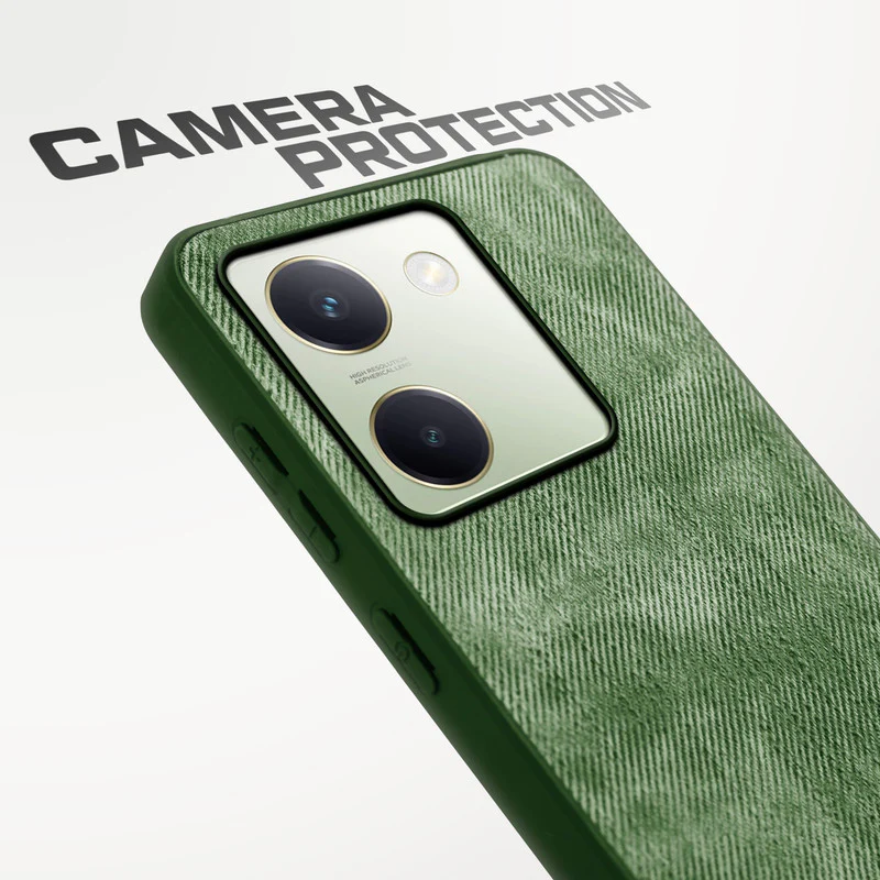 Denim Jeans Cloth Back Cover Case for Vivo Y200 Pro 5G - Image 22