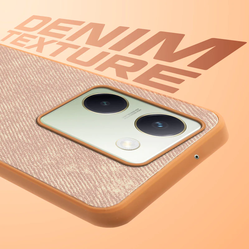 Denim Jeans Cloth Back Cover Case for Vivo Y200 Pro 5G - Image 27