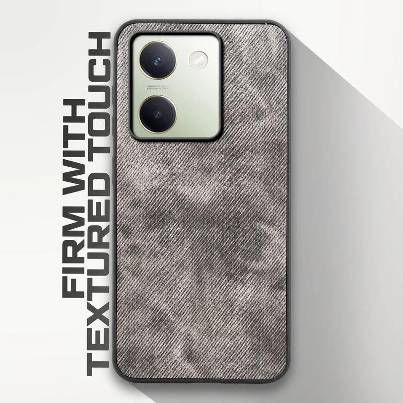 Denim Jeans Cloth Back Cover Case for Vivo Y200 Pro 5G - Image 41