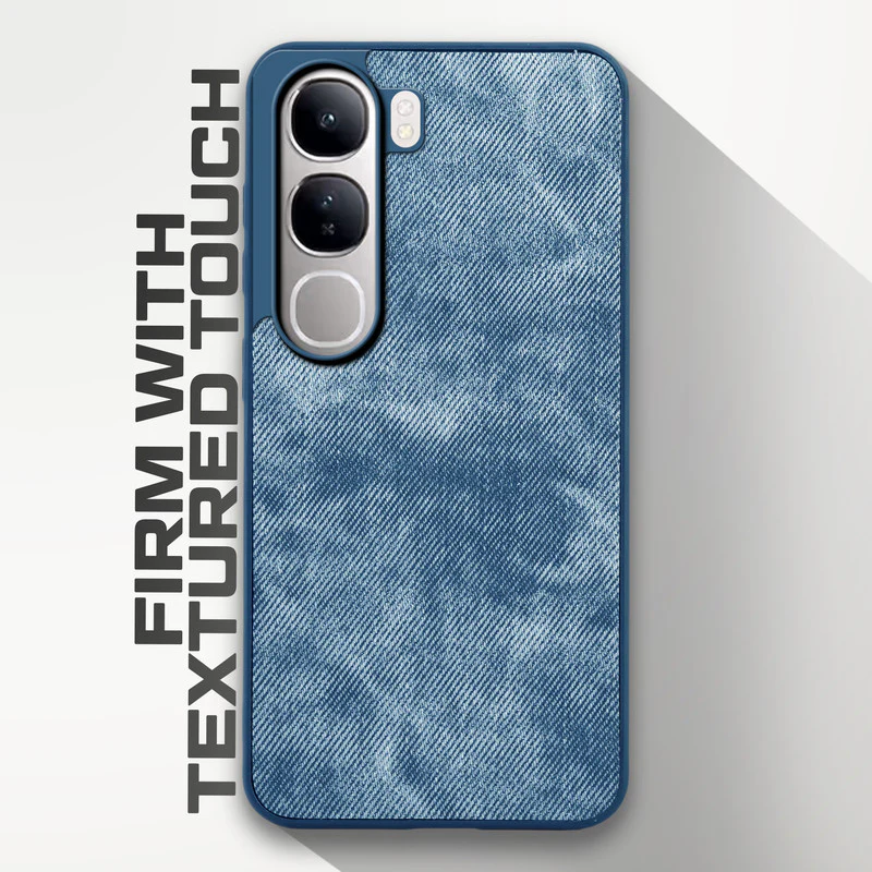 Denim Jeans Cloth Back Cover Case for Vivo Y300 5G - Image 17