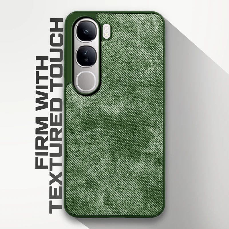 Denim Jeans Cloth Back Cover Case for Vivo Y300 5G - Image 23