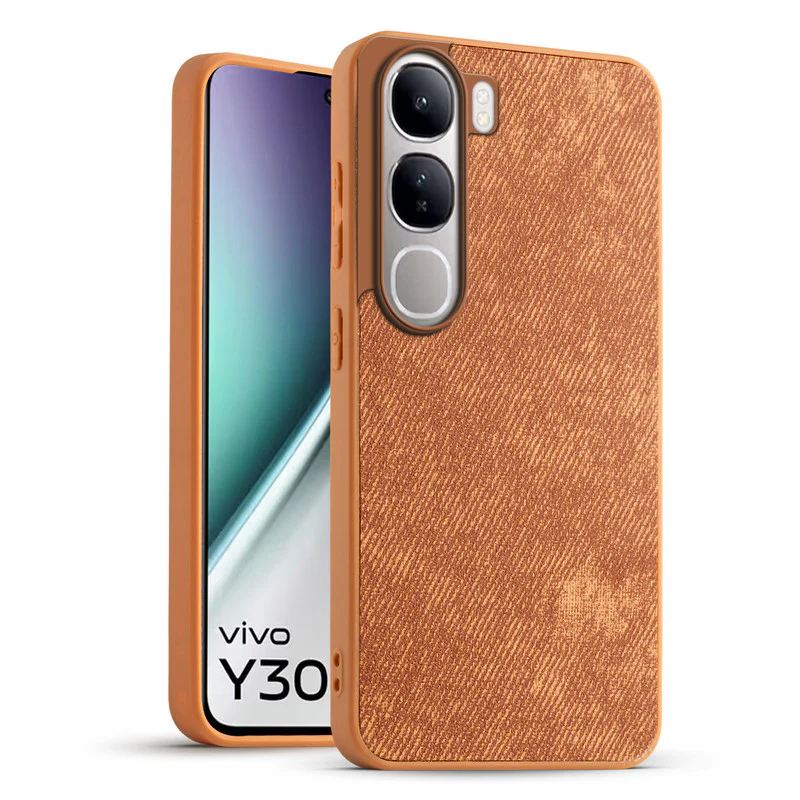 Denim Jeans Cloth Back Cover Case for Vivo Y300 5G - Image 31