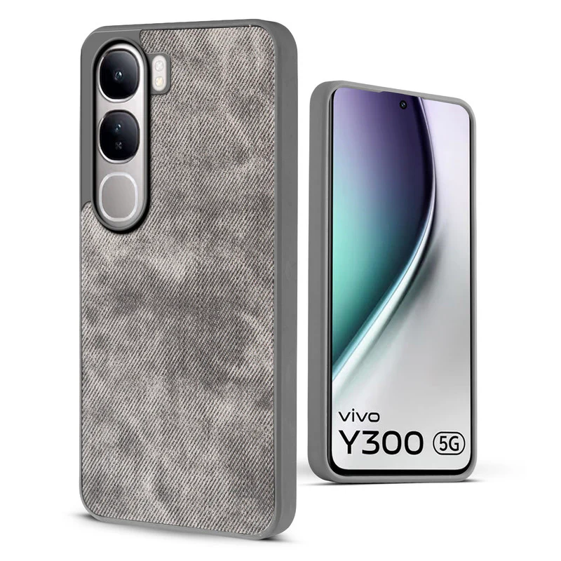 Denim Jeans Cloth Back Cover Case for Vivo Y300 5G - Image 42