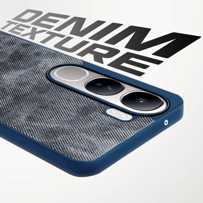 Denim Jeans Cloth Back Cover Case for Vivo Y300 5G - Image 9
