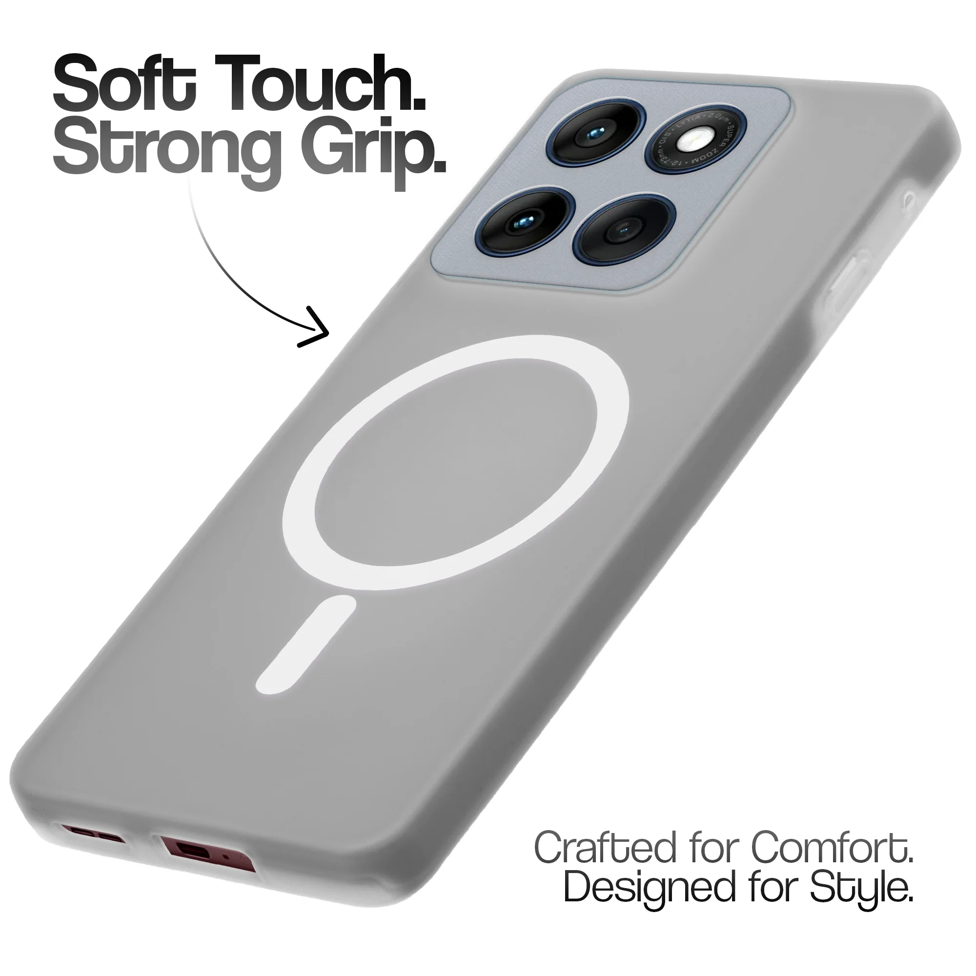 Classic Matte Silicone Back Case for Motorola Moto Edge 60 5G - Image 12