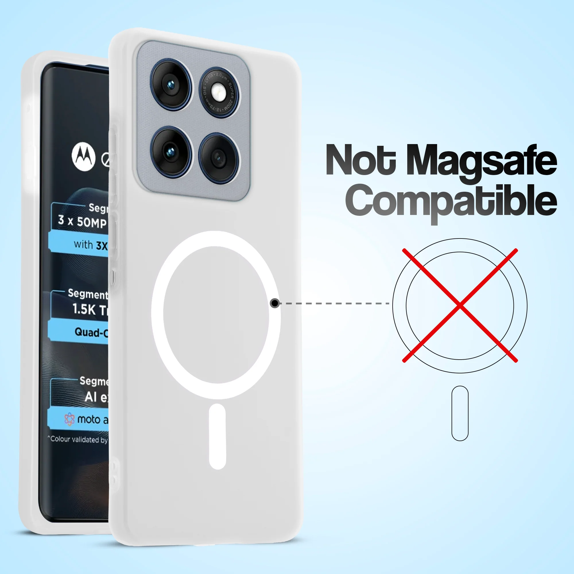 Classic Matte Silicone Back Case for Motorola Moto Edge 60 5G - Image 38