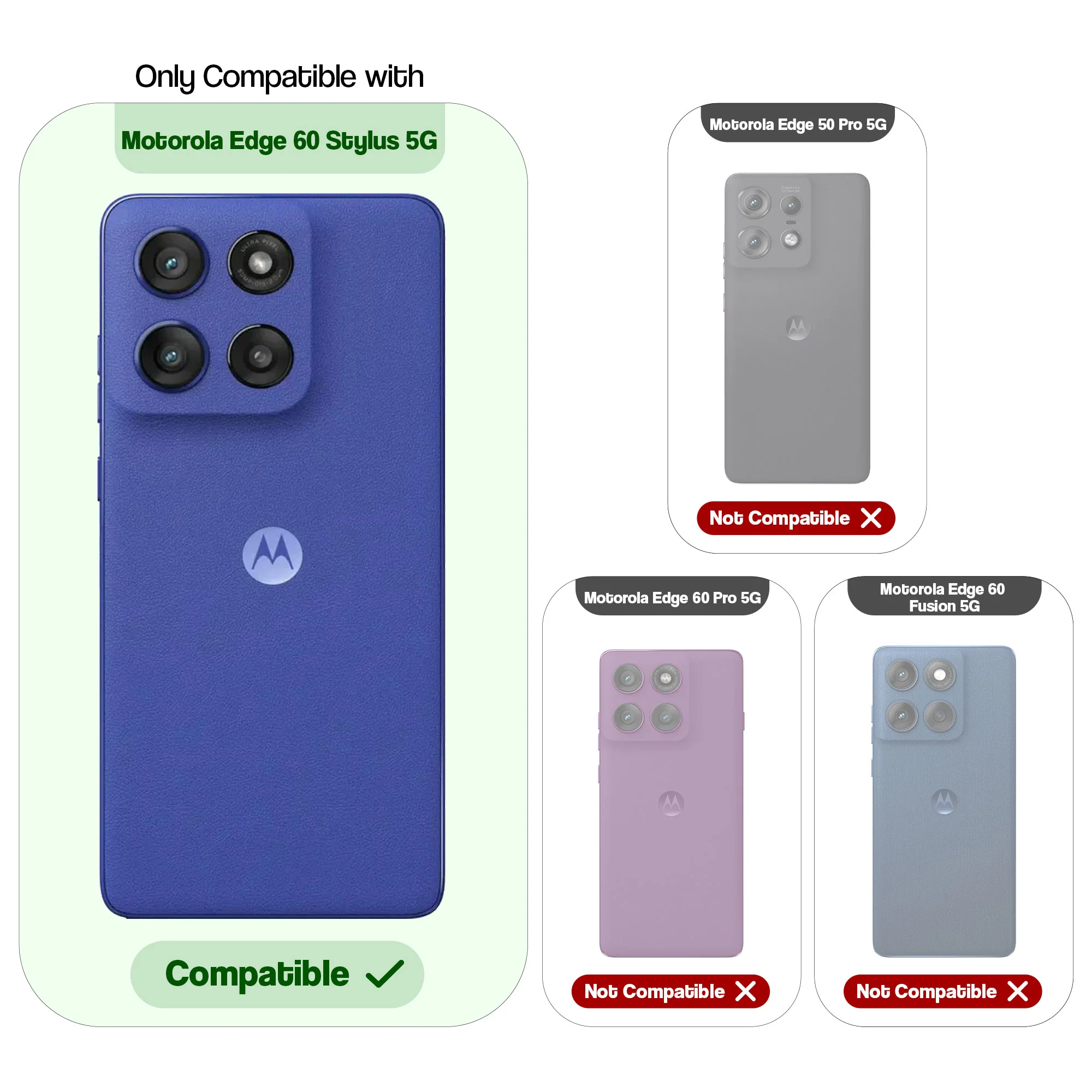 Classic Matte Silicone Back Case for Motorola Moto Edge 60 Stylus 5G - Image 2