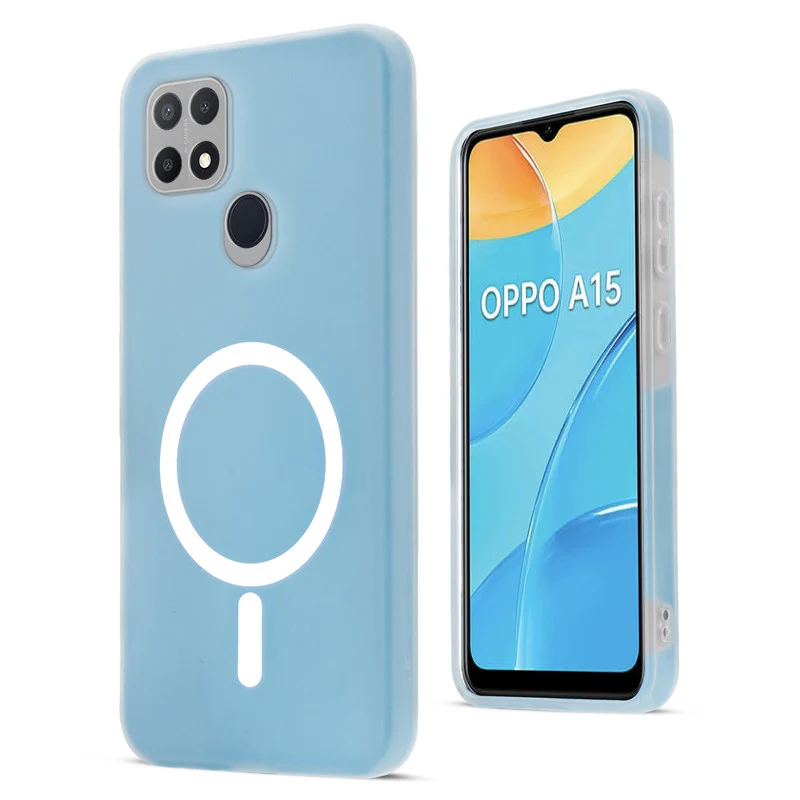 Classic Matte Silicone Back Case for Oppo A15 - Image 21