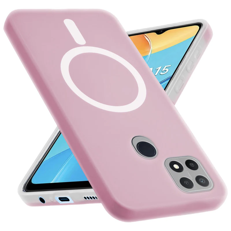 Classic Matte Silicone Back Case for Oppo A15 - Image 29