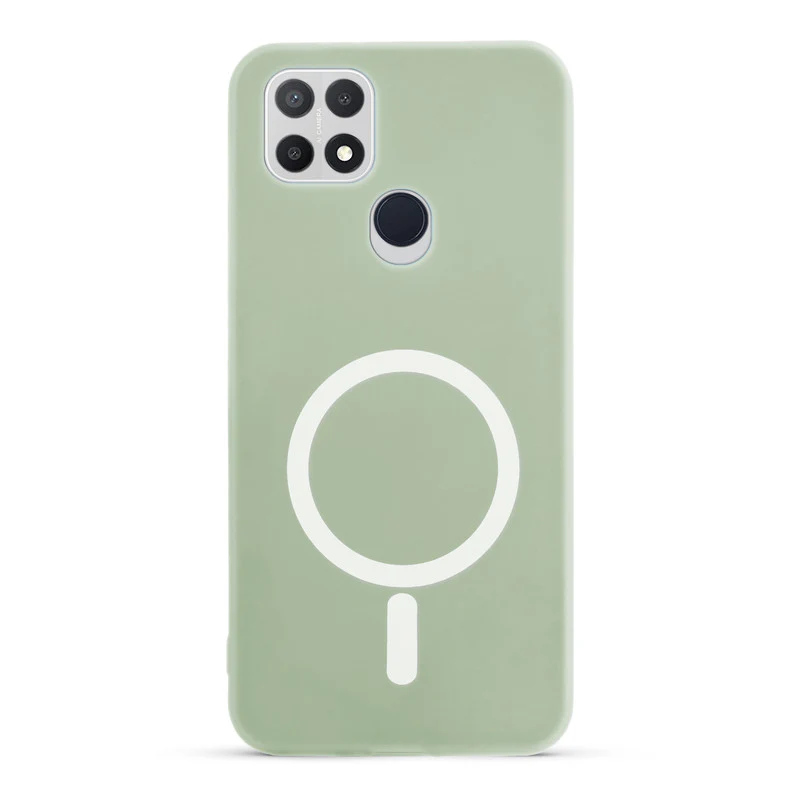Classic Matte Silicone Back Case for Oppo A15 - Image 4