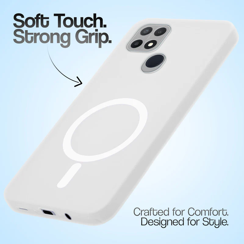 Classic Matte Silicone Back Case for Oppo A15 - Image 40