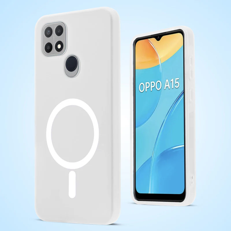 Classic Matte Silicone Back Case for Oppo A15 - Image 42