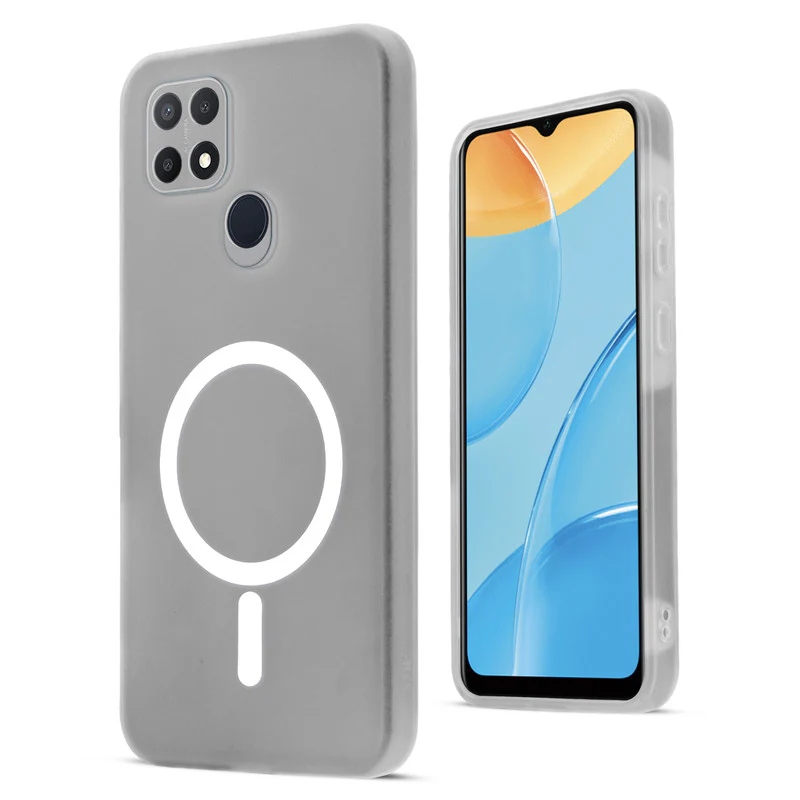 Classic Matte Silicone Back Case for Oppo A15S - Image 14