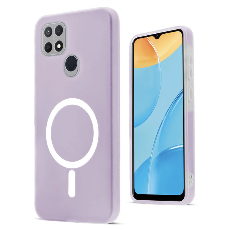 Classic Matte Silicone Back Case for Oppo A15S - Image 28