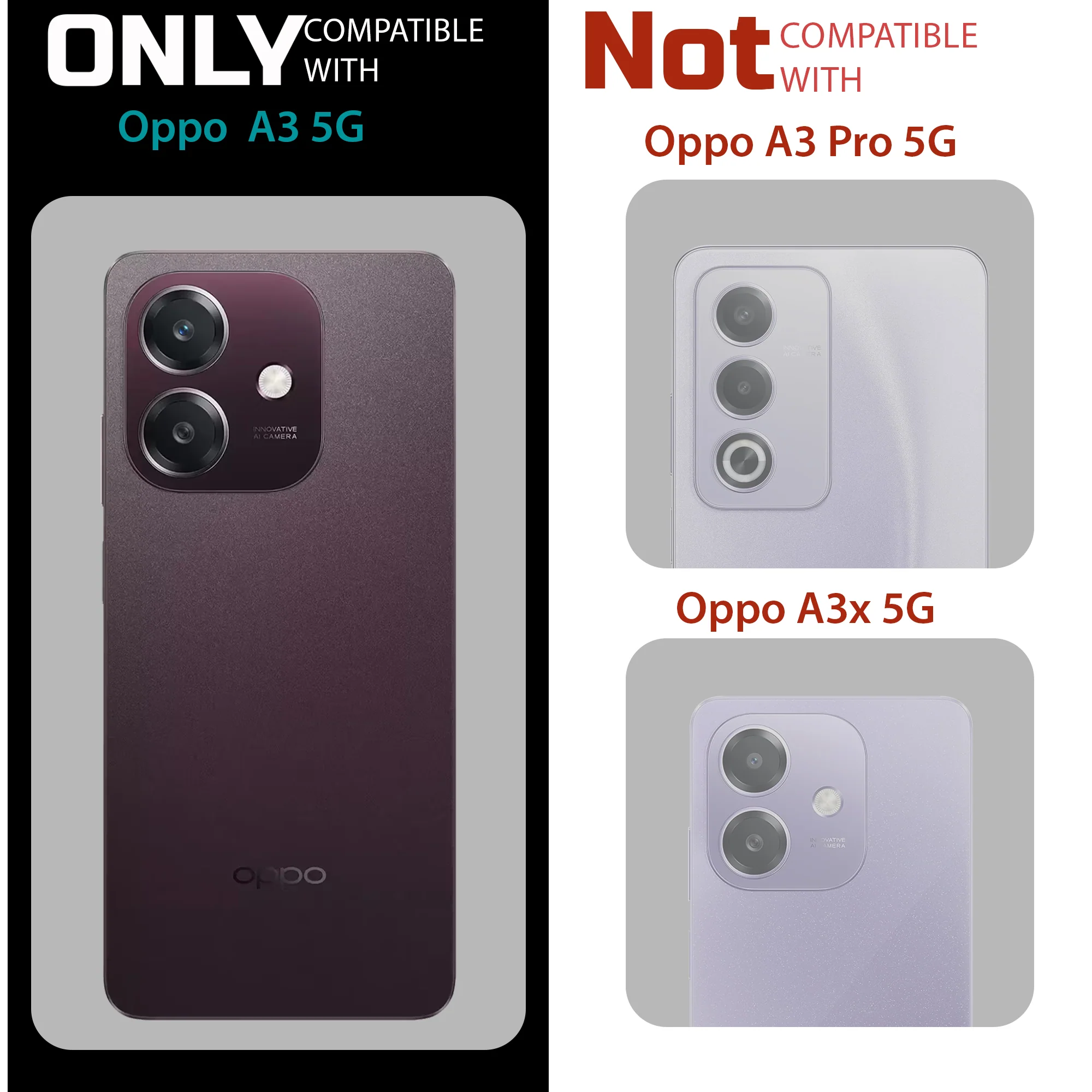 Classic Matte Silicone Back Case for Oppo A3 5G - Image 16