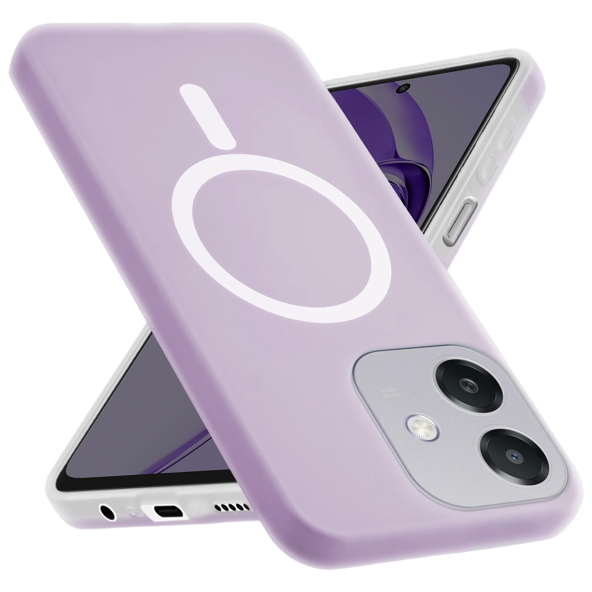 Classic Matte Silicone Back Case for Oppo A3x 5G - Image 22