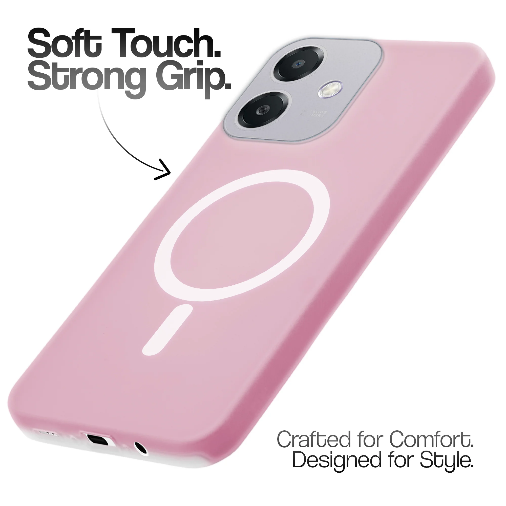 Classic Matte Silicone Back Case for Oppo A3x 5G - Image 33