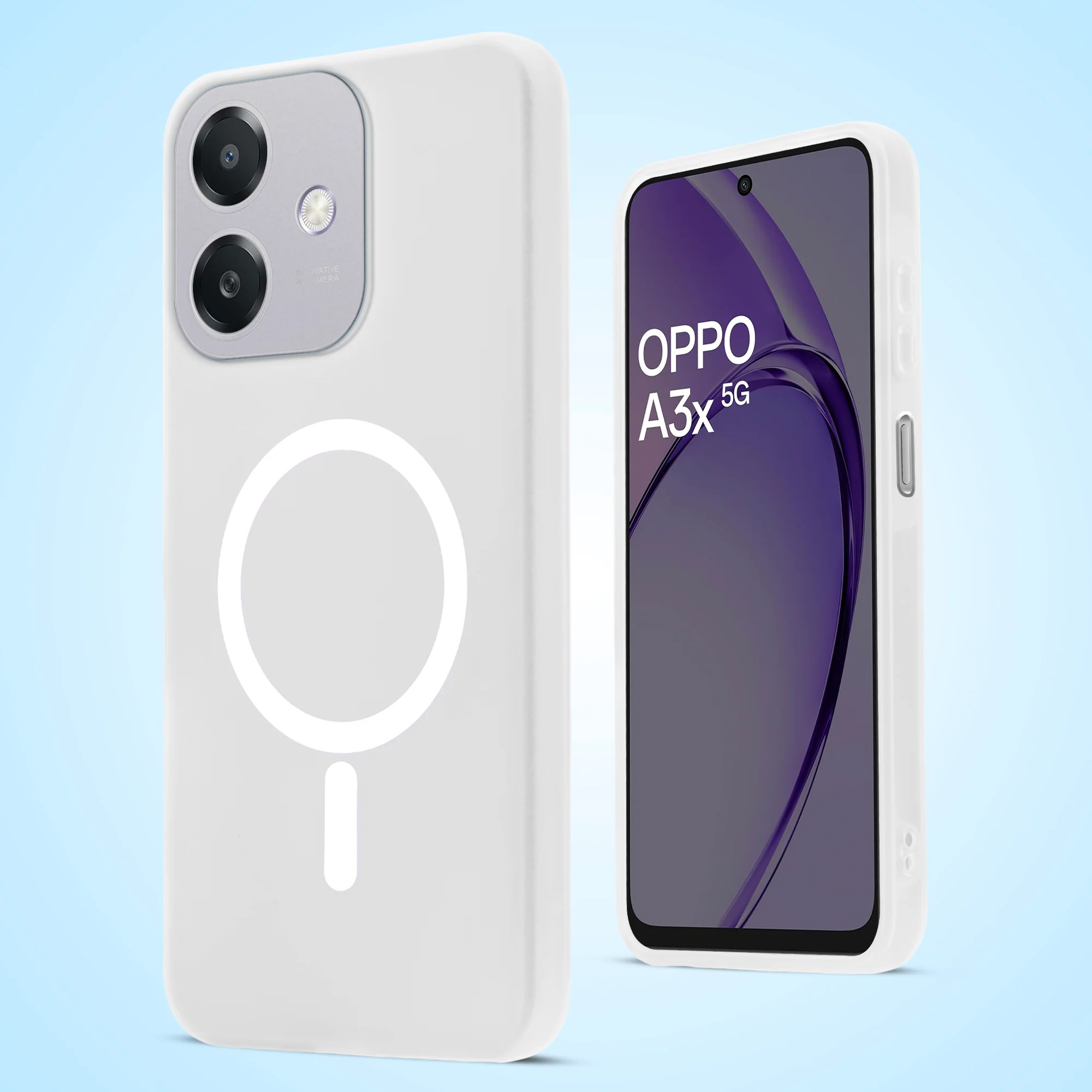 Classic Matte Silicone Back Case for Oppo A3x 5G - Image 42
