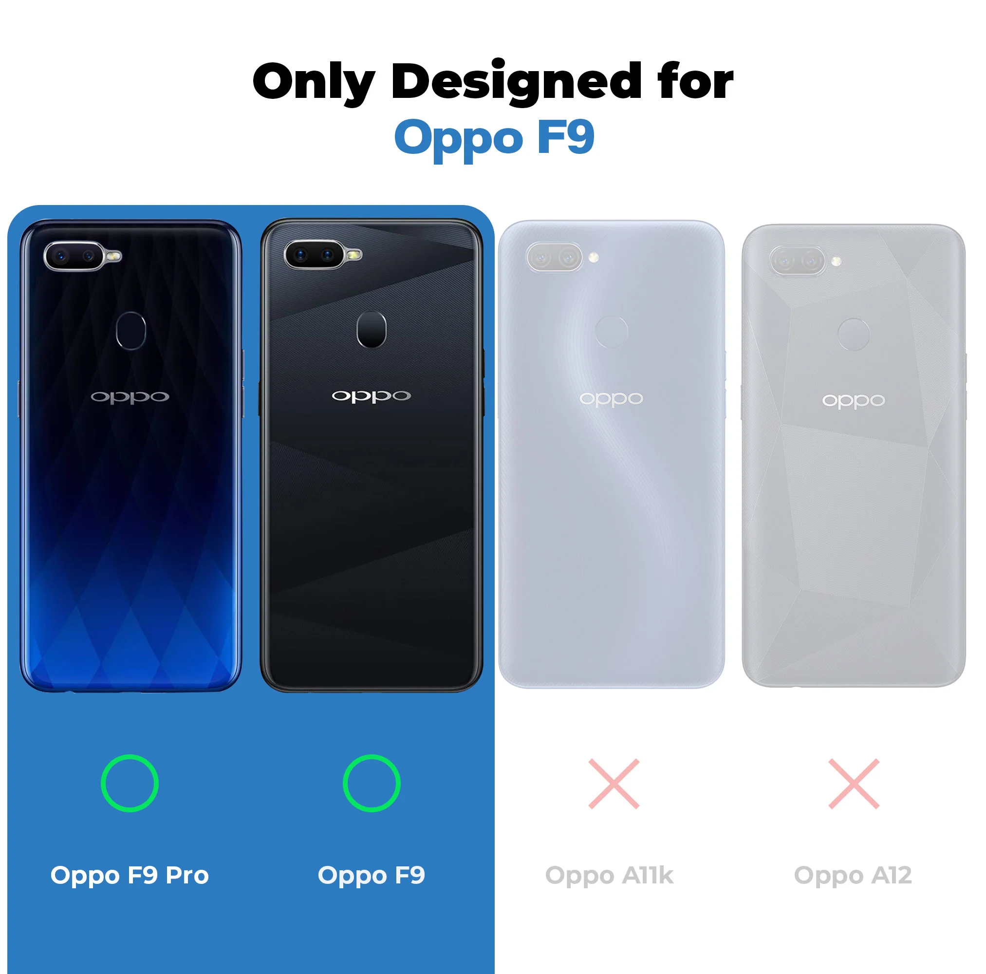 Classic Matte Silicone Back Case for Oppo F9 - Image 16