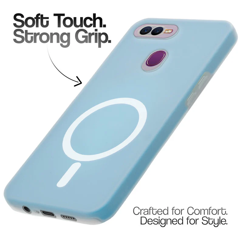 Classic Matte Silicone Back Case for Oppo F9 - Image 19
