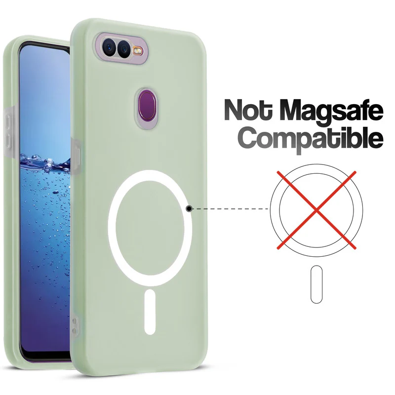 Classic Matte Silicone Back Case for Oppo F9 - Image 3