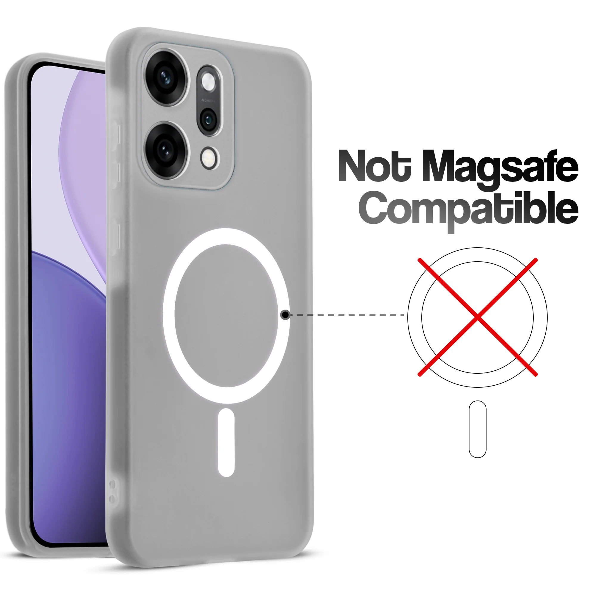 Classic Matte Silicone Back Case for Oppo Reno 14 5G - Image 10