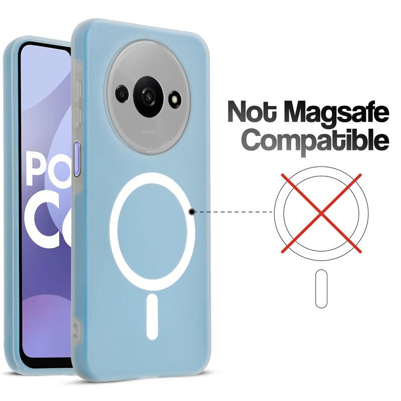 Classic Matte Silicone Back Case for Poco C61 - Image 17