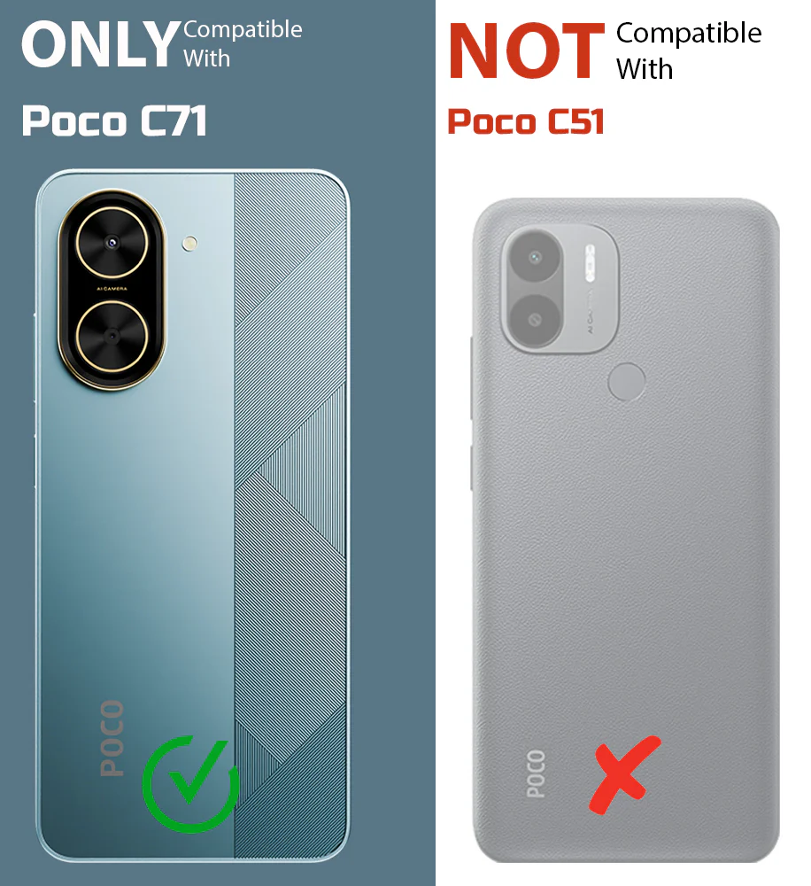 Classic Matte Silicone Back Case for Poco C71 - Image 30