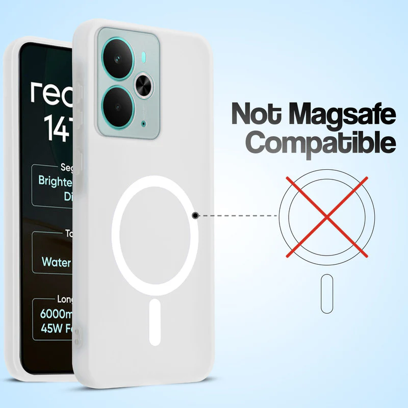 Classic Matte Silicone Back Case for Realme 14T 5G - Image 38