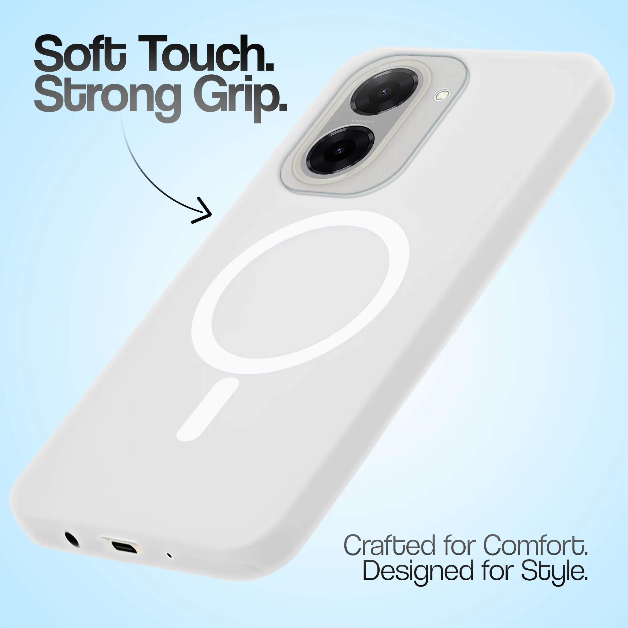 Classic Matte Silicone Back Case for Redmi A5 - Image 40