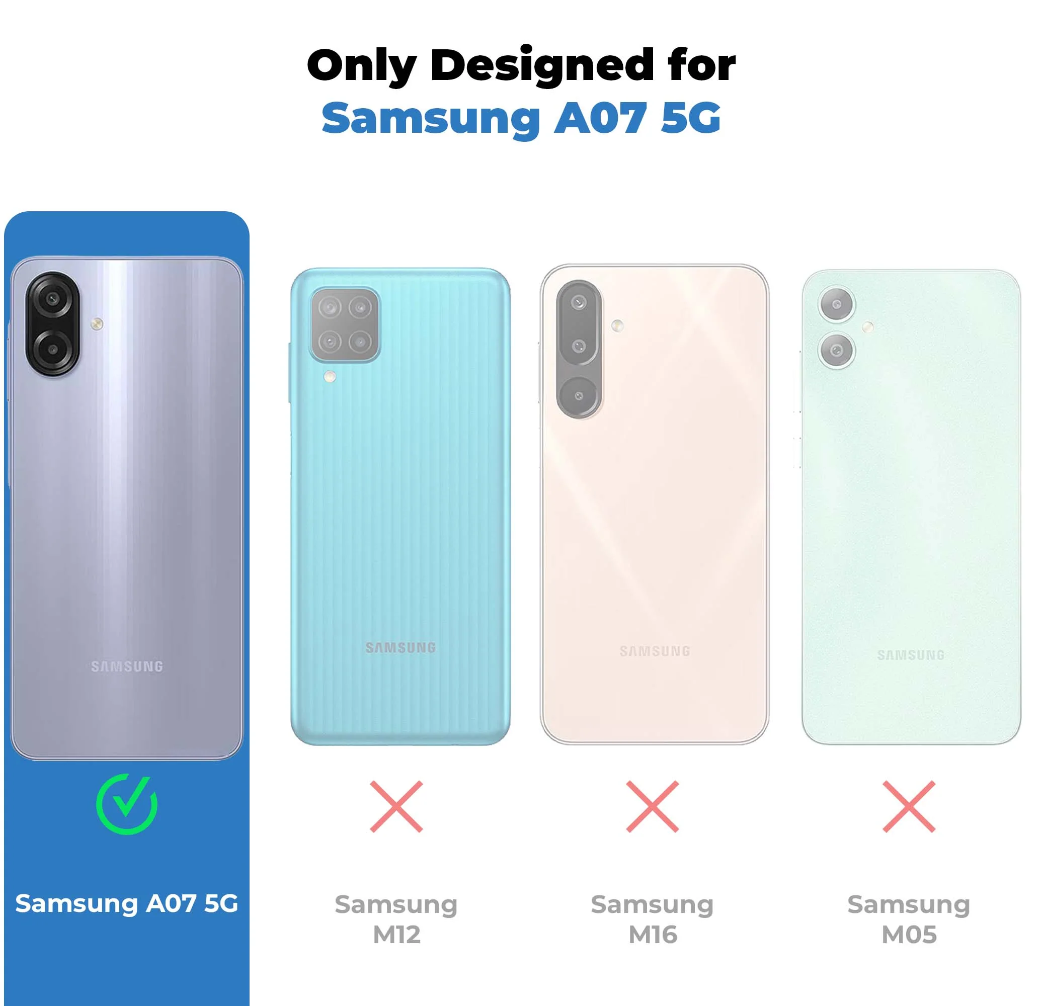 Classic Matte Silicone Back Case for Samsung A07 5G - Image 37