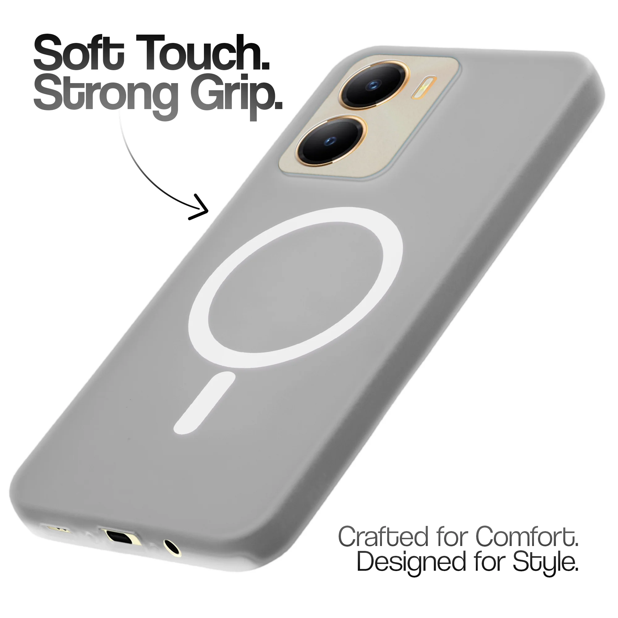 Classic Matte Silicone Back Case for Vivo T2x 5G - Image 12
