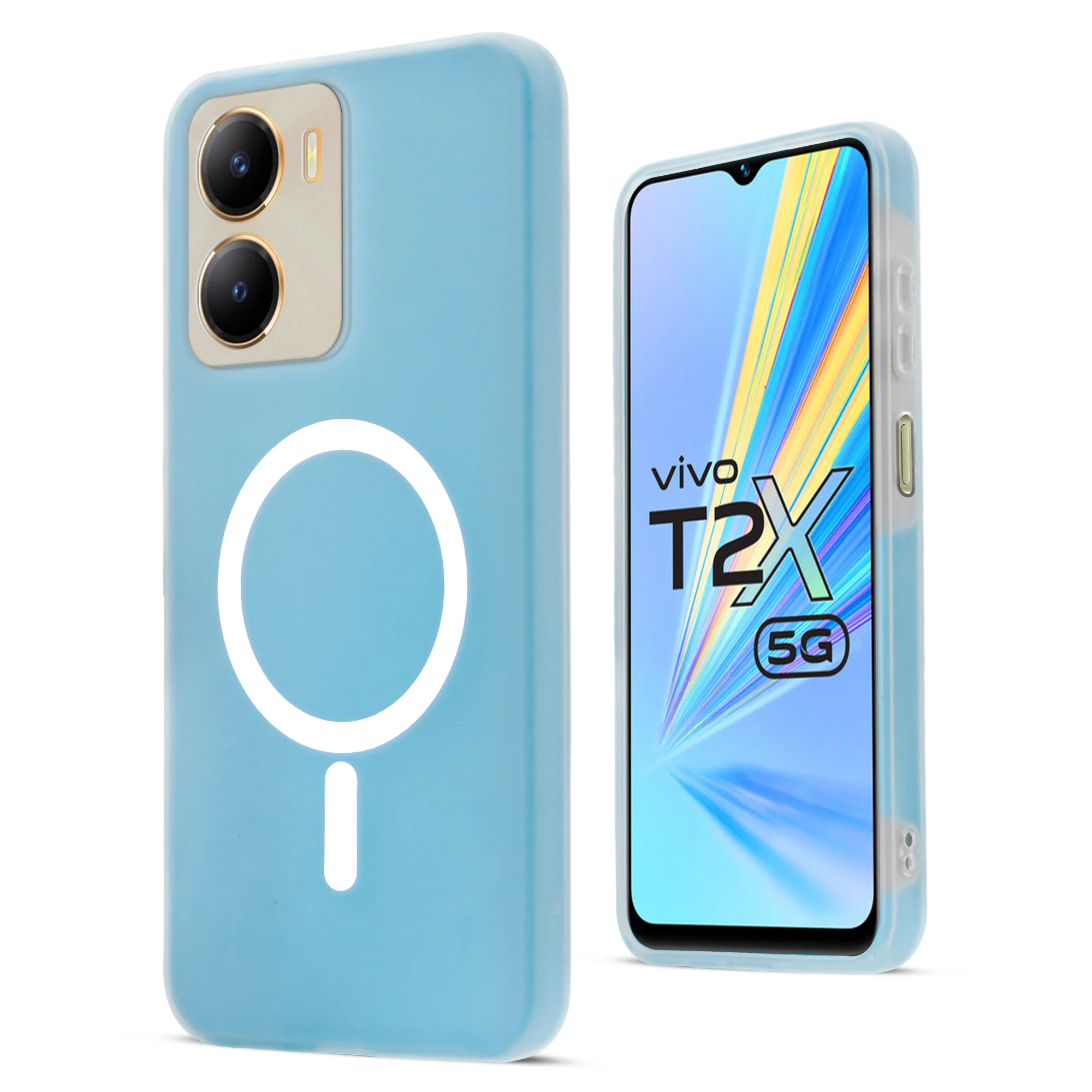 Classic Matte Silicone Back Case for Vivo T2x 5G - Image 21