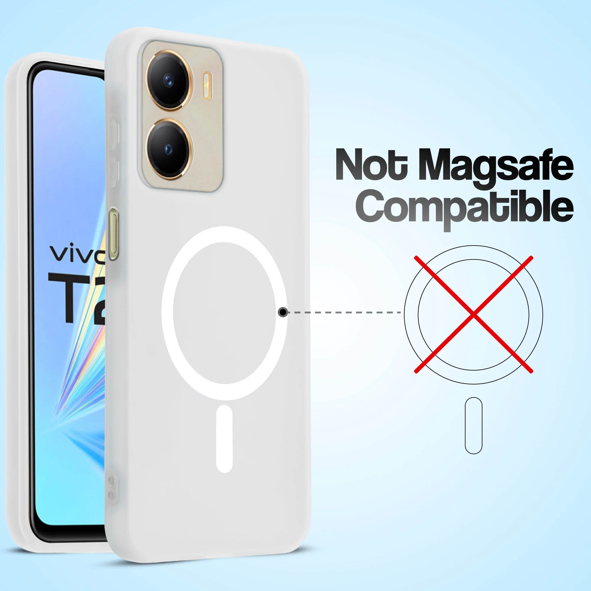 Classic Matte Silicone Back Case for Vivo T2x 5G - Image 38