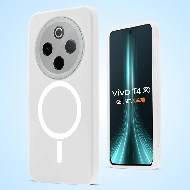 Classic Matte Silicone Back Case for Vivo T4 5G - Image 42