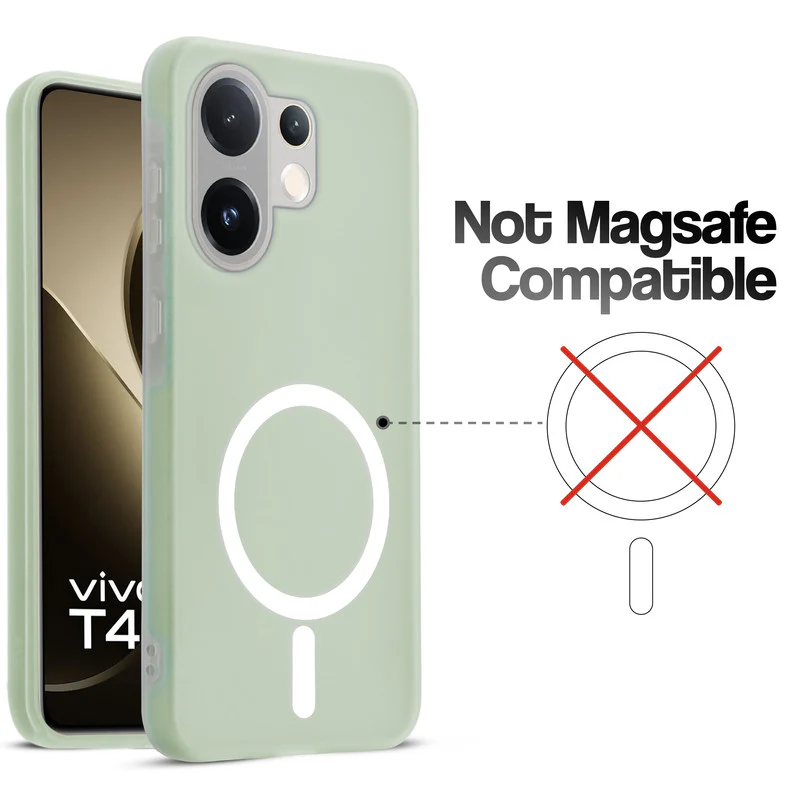Classic Matte Silicone Back Case for Vivo T4 Pro 5G - Image 3