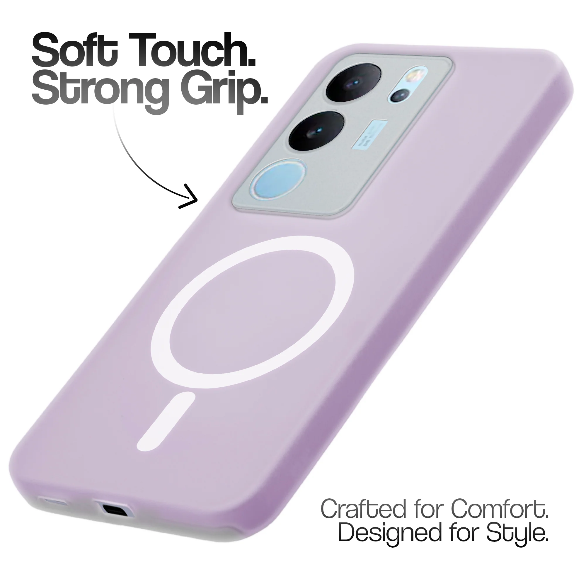 Classic Matte Silicone Back Case for Vivo V29 5G - Image 33