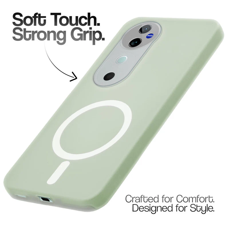 Classic Matte Silicone Back Case for Vivo V40 5G - Image 5