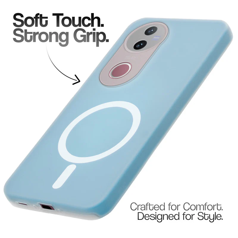 Classic Matte Silicone Back Case for Vivo V50 5G - Image 19