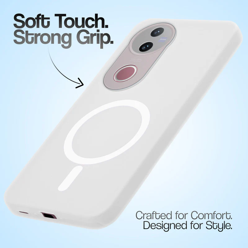 Classic Matte Silicone Back Case for Vivo V50e 5G - Image 40
