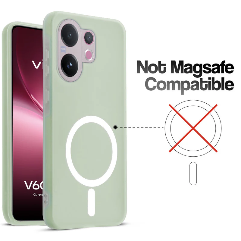 Classic Matte Silicone Back Case for Vivo V60 5G - Image 3