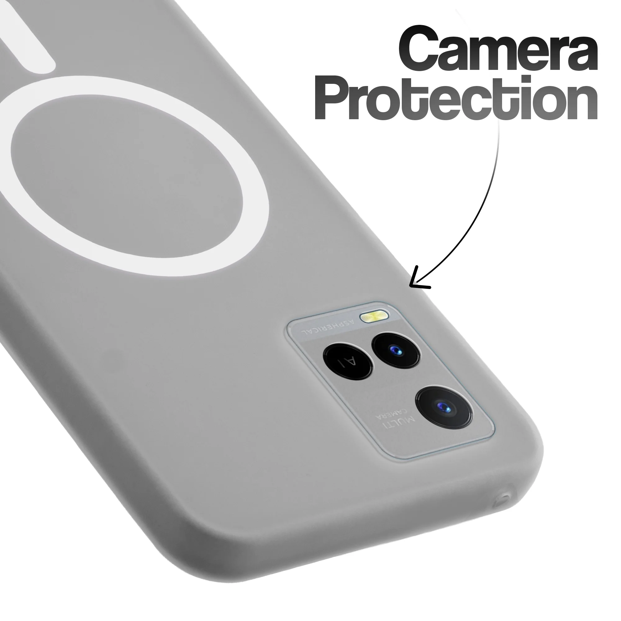 Classic Matte Silicone Back Case for Vivo Y21 - Image 13