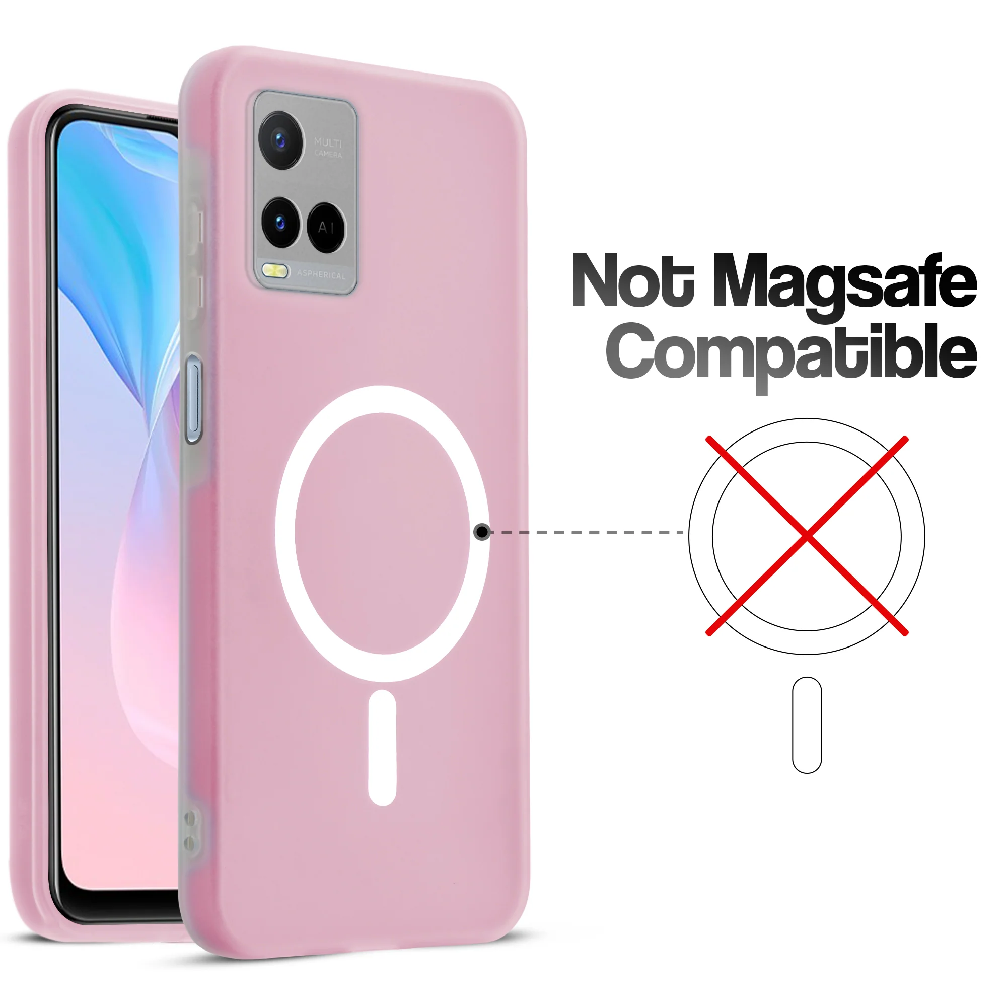 Classic Matte Silicone Back Case for Vivo Y21 - Image 31