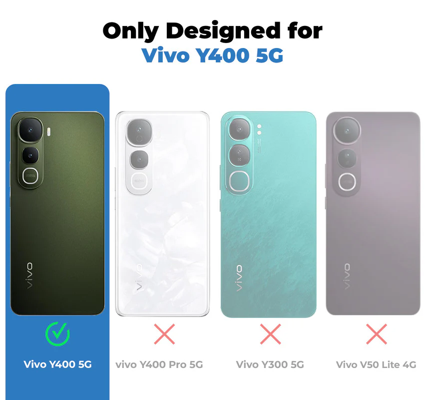 Classic Matte Silicone Back Case for Vivo Y400 5G - Image 2