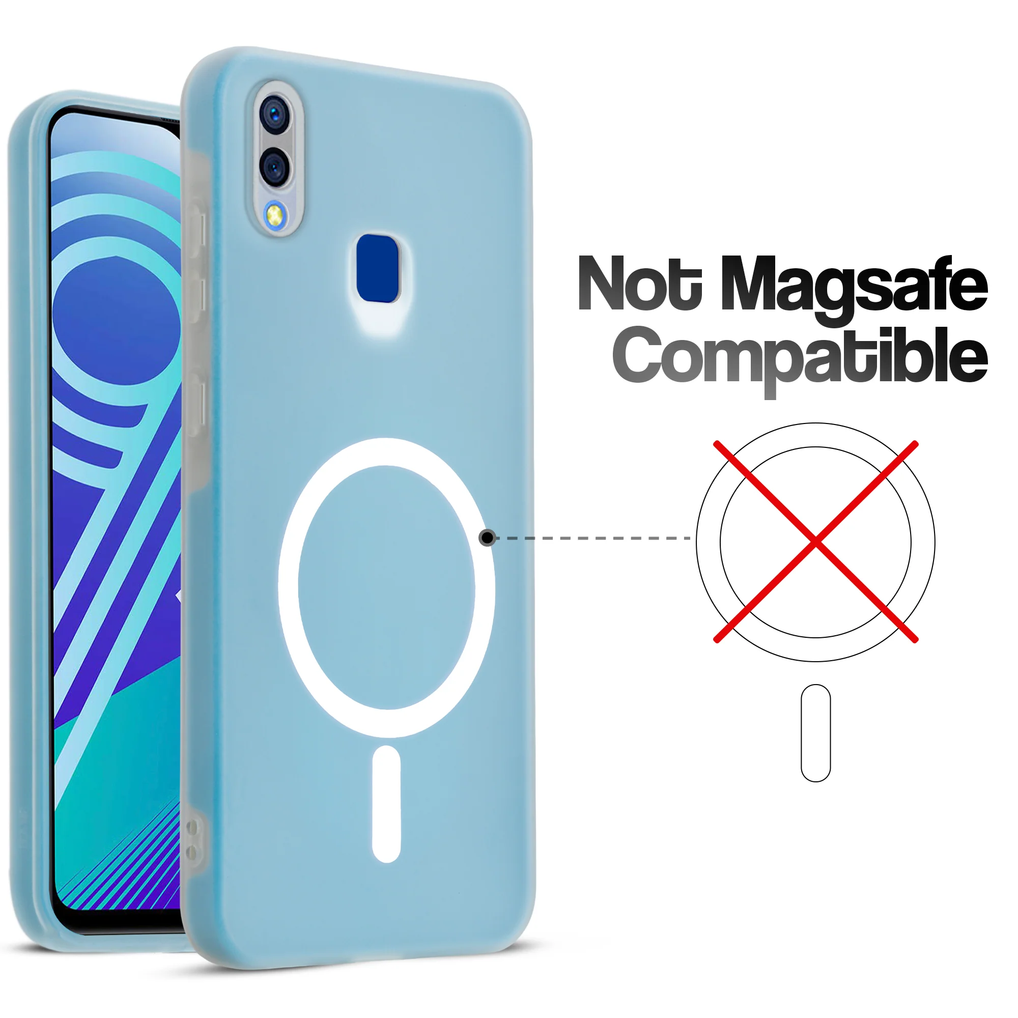 Classic Matte Silicone Back Case for Vivo Y91 - Image 17