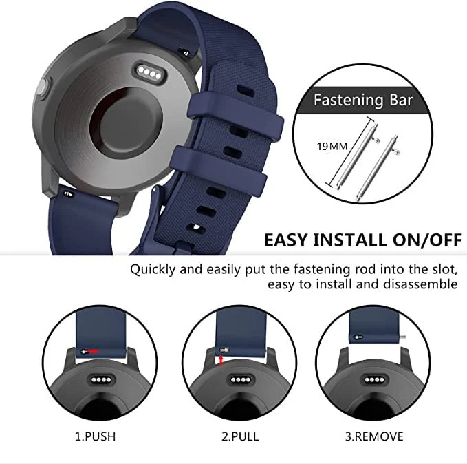 Classic Textured Flexible Silicone Watch Strap - (Only Strap) - Image 13