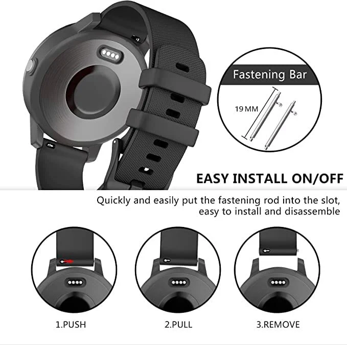 Classic Textured Flexible Silicone Watch Strap - (Only Strap) - Image 5