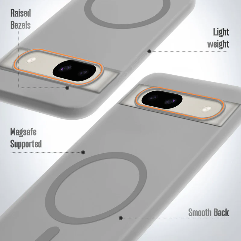 Colourful Frosted Matte Wireless Charging Support Back Cover Case for Google Pixel 8A With Raised Camera Protection - Image 10