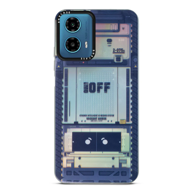 Colorful Reflective Circuit Prints Hard Back Protector Case For Motorola G34 5G - Image 52