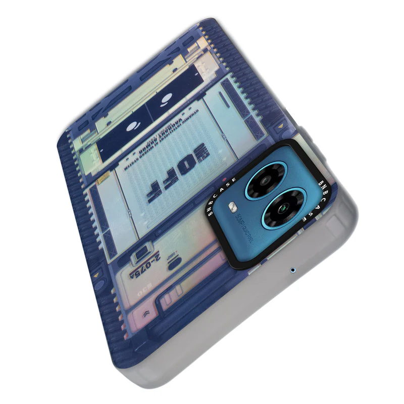 Colorful Reflective Circuit Prints Hard Back Protector Case For Motorola G34 5G - Image 53